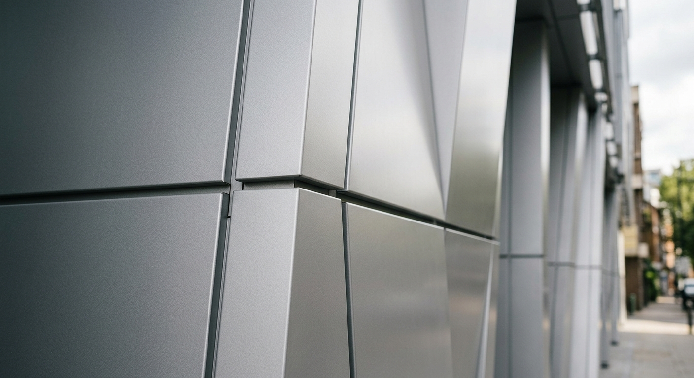 Bardage aluminium sur bâtiment